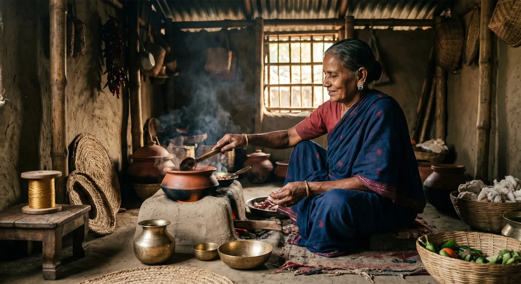 A grandmother at home in Bangladesh — the home we carry